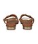 【Oh my Sandals】ローヒールバックバンドビットサンダル