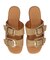 【Oh my Sandals】ダブルバックル厚底ウエッジサンダル