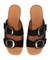 【Oh my Sandals】ダブルバックル厚底ウエッジサンダル