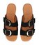 【Oh my Sandals】ダブルバックル厚底ウエッジサンダル