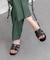 【Oh my Sandals】ステッチフラットミュールサンダル