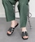 【Oh my Sandals】ステッチフラットミュールサンダル