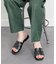 【Oh my Sandals】ステッチフラットミュールサンダル