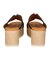 【Oh my Sandals】厚底ウエッジレザーサンダル