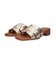 【Oh my Sandals】ローヒールレザーミュールサンダル