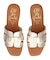 【Oh my Sandals】ローヒールレザーミュールサンダル