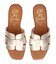 【Oh my Sandals】ローヒールレザーミュールサンダル