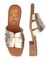 【Oh my Sandals】ローヒールレザーミュールサンダル