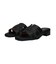 【Oh my Sandals】ローヒールレザーミュールサンダル