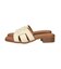 【Oh my Sandals】ローヒールレザーミュールサンダル