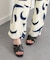 【Oh my Sandals】ローヒールレザーミュールサンダル