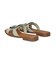 【Oh my Sandals】メタルバックルフラットサンダル