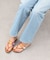 【ITALIAN SHOEMAKERS】ビジューベルトフラワートングサンダル