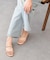 【ITALIAN SHOEMAKERS】ダブルビジューストラップトングサンダル