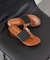 【ITALIAN SHOEMAKERS】メタルモチーフウェッジヒールサンダル