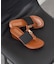 【ITALIAN SHOEMAKERS】メタルモチーフウェッジヒールサンダル