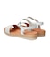 【Oh my Sandals】異素材コンビアンクルストラップサンダル
