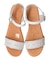 【Oh my Sandals】異素材コンビアンクルストラップサンダル