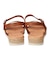 【Oh my Sandals】異素材コンビアンクルストラップサンダル