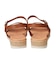 【Oh my Sandals】異素材コンビアンクルストラップサンダル