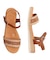【Oh my Sandals】異素材コンビアンクルストラップサンダル