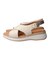 【Oh my Sandals】クロスベルトウエッジサンダル