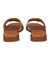 【Oh my Sandals】スクエアトウ型押しレザーフラットサンダル