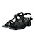 【Oh my Sandals】スクエアトウアンクルストラップサンダル