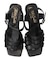 【Oh my Sandals】スクエアトウアンクルストラップサンダル