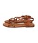 【Oh my Sandals】ラウンドトウストラップフラットサンダル