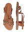 【Oh my Sandals】ラウンドトウストラップフラットサンダル