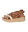 【Oh my Sandals】カラーコンビ厚底サンダル