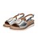 【INTER-CHAUSSURES】バックルウエッジバックバンドサンダル