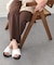 【INTER-CHAUSSURES】イントレチャートクロスベルトサンダル