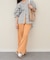 【INTER-CHAUSSURES】オーナメントフラットスライドサンダル