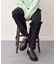 【INTER-CHAUSSURES】撥水厚底チェーンローファー