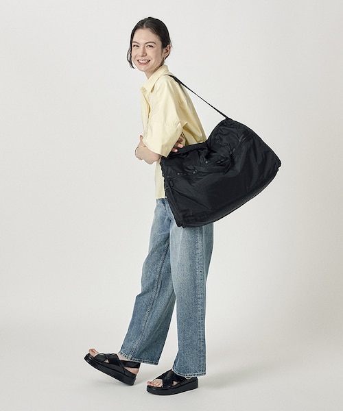 【美品】 レスポートサック LG WEEKENDER リサイクルブラック DELUXE LG WEEKENDER リサイクルドブラックJP｜レスポートサック