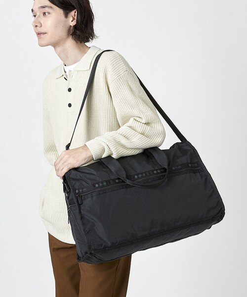 LeSportsac DELUXE LG WEEKENDERリサイクルドBKJP DELUXE LG WEEKENDER/リサイクルドブラックJP / LeSportsac