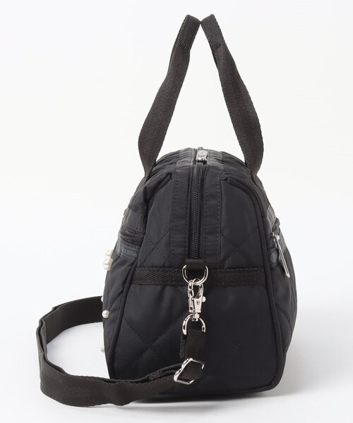 SM SATCHEL W PEARLS ブラックパール｜レスポートサックの通販｜&mall 