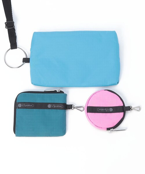 バッグ LeSportsac MULTI POUCH WRISTLET MULTI POUCH WRISTLET/モーヴ/ピーチブラッシュ/ブラック
