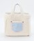 SMALL TWO WAY DENIM TOTE ライトデニムウォッシュ/シェルパ