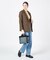 SMALL TWO WAY DENIM TOTE ブラックデニム/ブラックシェルパ