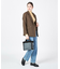 SMALL TWO WAY DENIM TOTE ブラックデニム/ブラックシェルパ