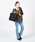 TWO WAY DENIM TOTE ブラックデニム/ブラックシェルパ