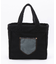 TWO WAY DENIM TOTE ブラックデニム/ブラックシェルパ