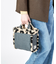 SMALL TWO WAY DENIM TOTE ブラックデニム/レオパードシェルパ