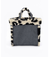 SMALL TWO WAY DENIM TOTE ブラックデニム/レオパードシェルパ