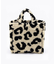 SMALL TWO WAY DENIM TOTE ブラックデニム/レオパードシェルパ
