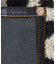 SMALL TWO WAY DENIM TOTE ブラックデニム/レオパードシェルパ
