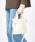 DENIM MINI N/S TOTE ホワイトデニム/クリームシェルパ